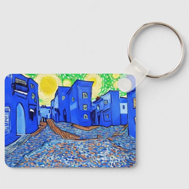 Chefchaouen, Marokko auf einem Schlüsselring Schlüsselanhänger (Vorderseite)
