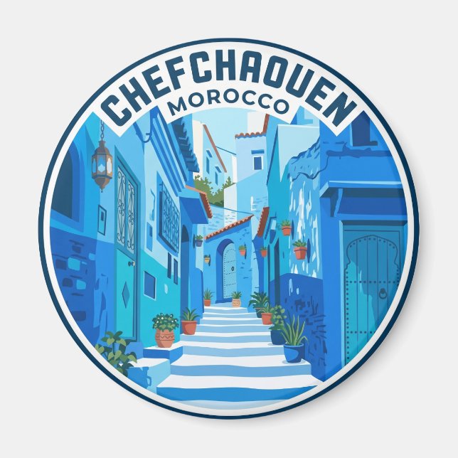 Chefchaouen Marokko Magnet (Vorne)