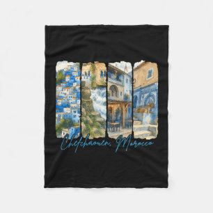 Chefchaouen Marokko Reise Reise Pinselstrich Souve Fleecedecke