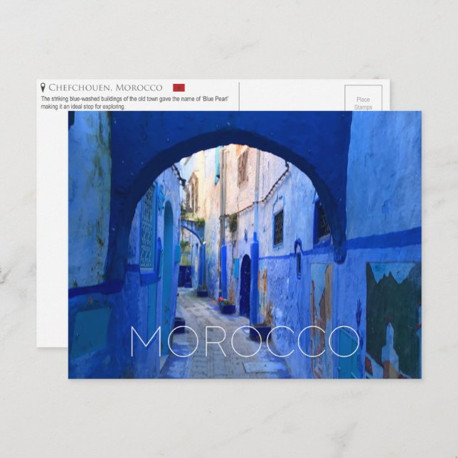Chefchouen, Maroc Carte postale (Devant / Derrière)