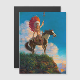 Chefdirigent des Amerikanischen Ureinwohners Magnetkarte