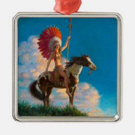 Chefdirigent des Amerikanischen Ureinwohners Ornament Aus Metall