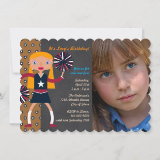 Chefin Birthday Party Foto Einladung