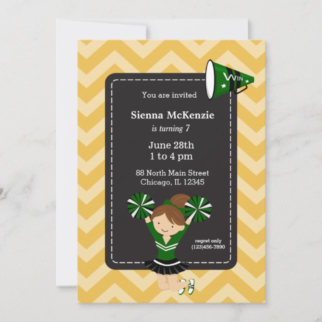 Chefin, wählen Sie Ihre eigene Hintergrundfarbe Einladung (Vorderseite)