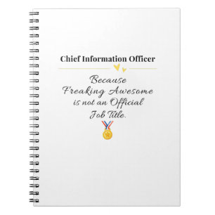 Chefinformationsbeauftragter Notizblock