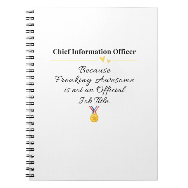 Chefinformationsbeauftragter Notizblock (Vorderseite)