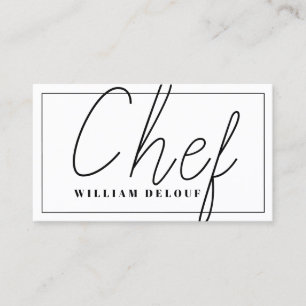 Chefkoch Küchenbäckerei Essen Visitenkarte