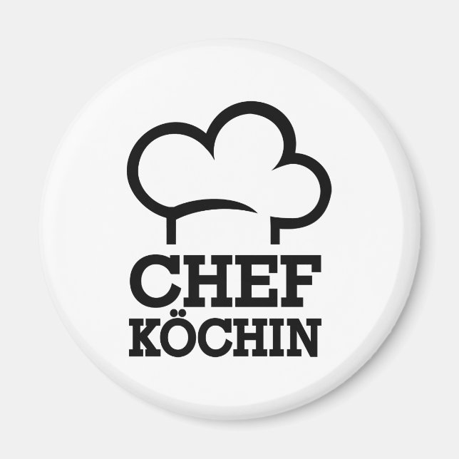 Chefköchin Koch Koch Magnet (Vorne)
