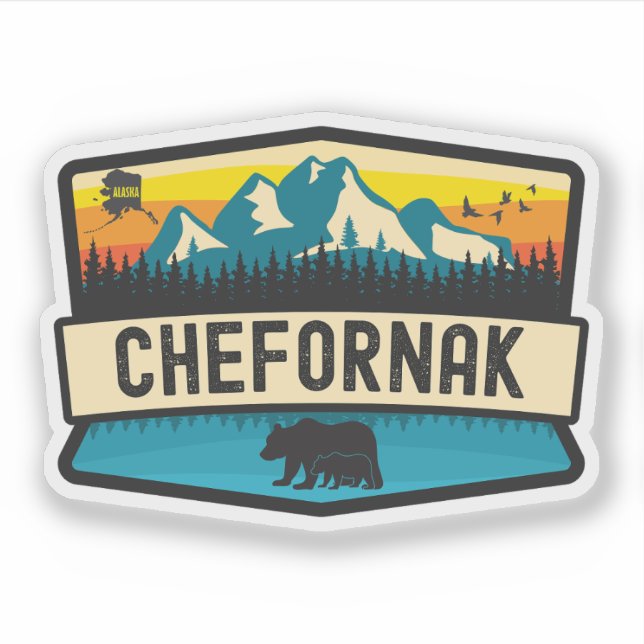 Chefornak, Alaska Aufkleber (Vorderseite)