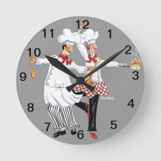 Chefs - horloge murale