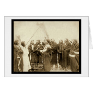 Chefs indiens avec le général Miles SD 1891
