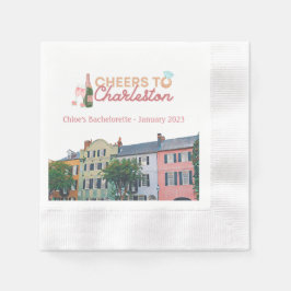 "Chefs to Charleston" Bach Party Napkins Serviette