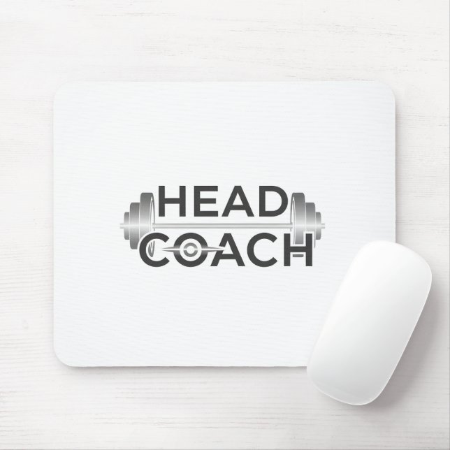 Cheftrainer Fitness Langhantel Gewichtheben Mousepad (Mit Mouse)