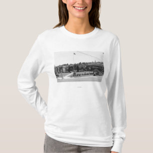 Chehalis, WA Stadtansicht und Behördenviertel T-Shirt