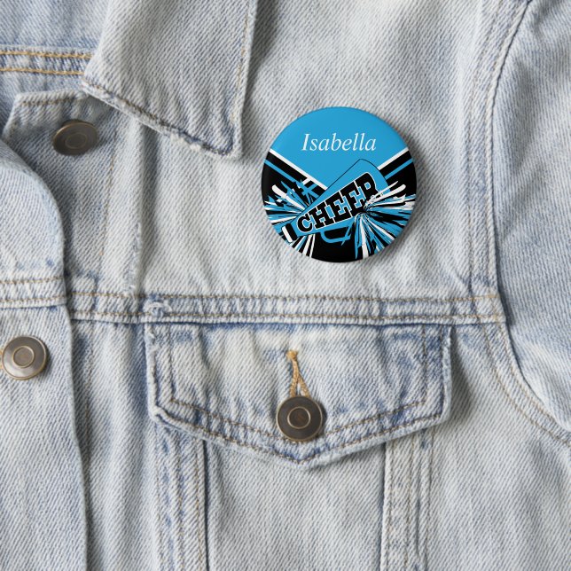 Cheleader Outfit in Baby Blue und Black Button (Beispiel)