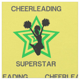 Cheleader Superstar Yellow / Green Fabric Stoff