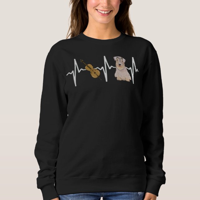 Chello Sealyham Terrier Heartbeat Dog Sweatshirt (Vorderseite)