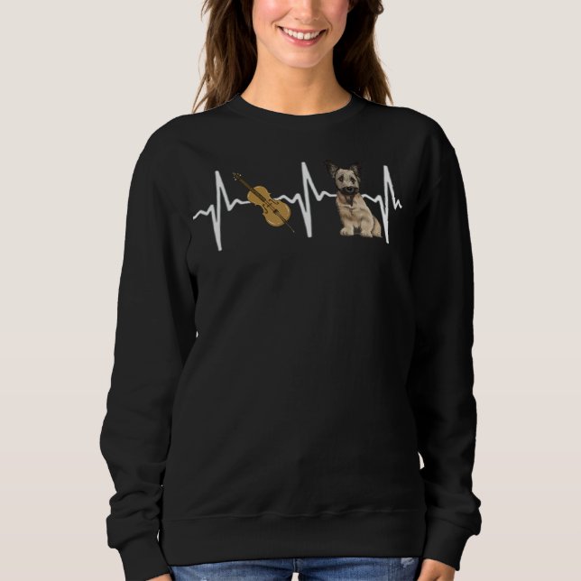 Chello Skye Terrier Heartbeat Dog Sweatshirt (Vorderseite)