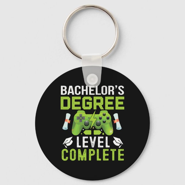 Chelor's Degree Level Complete Gamer College Finis Schlüsselanhänger (Vorderseite)