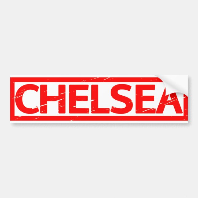 Chelsea-Briefmarke Autoaufkleber (Vorne)