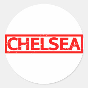 Chelsea-Briefmarke Runder Aufkleber