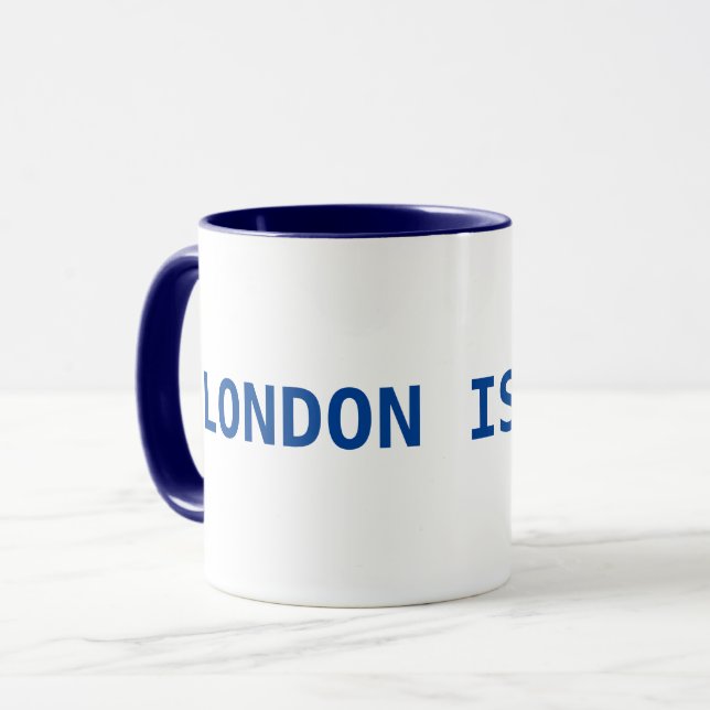 Chelsea FC Café Mug - Londres est bleu (Devant gauche)