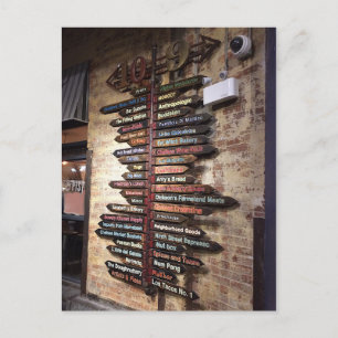 Chelsea Market Arms Zeichen #1 Postkarte