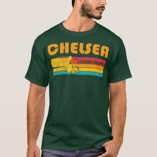 Chelsea Massachusetts Vintag Beunruhigtes Souvenir T-Shirt