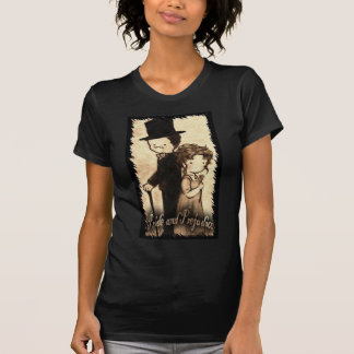 Chelsea Moore--- Angepasste T schwarzes mittleres T-Shirt
