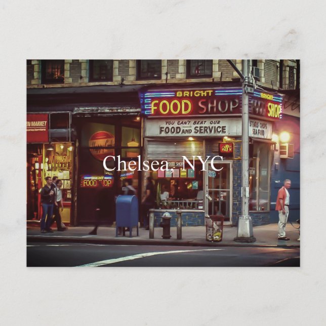 Chelsea, NYC Postcard Postkarte (Vorderseite)