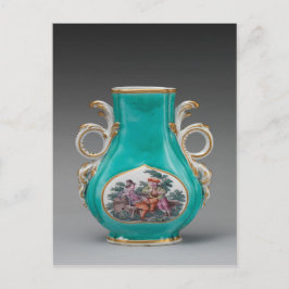 Chelsea Porcelain Türkis Vase Postkarte
