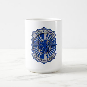 Chelsea Royal Blue Brücke, Lebendiges Fußballgesch Kaffeetasse
