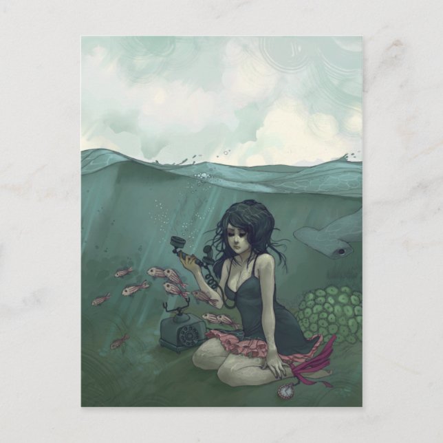Chelsea's Postkarten Serie I: Floating, Drowning (Vorderseite)