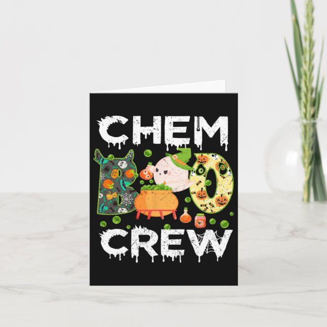 Chem Boo Crew Halloween Chemist Match Karte (Vorderseite)
