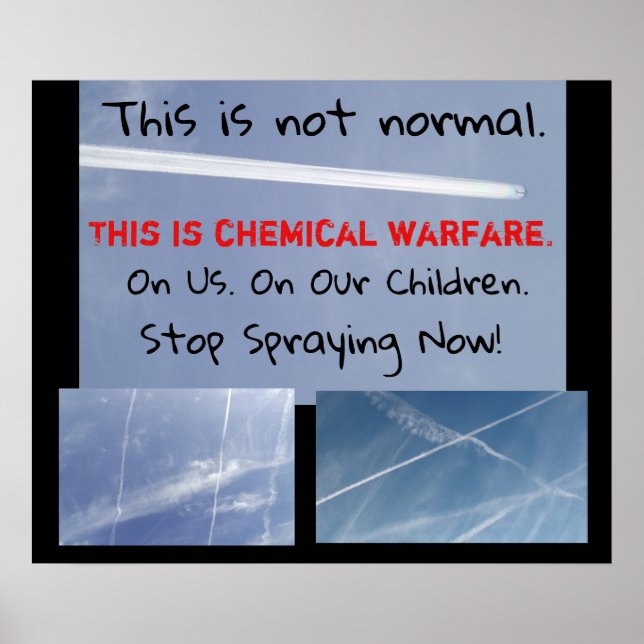 Chem Trail Educational Poster (Vorne)