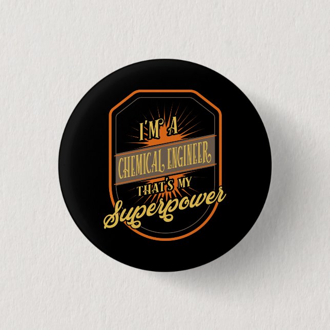 Chemical Engineer Chemical Engineering Button (Vorderseite)