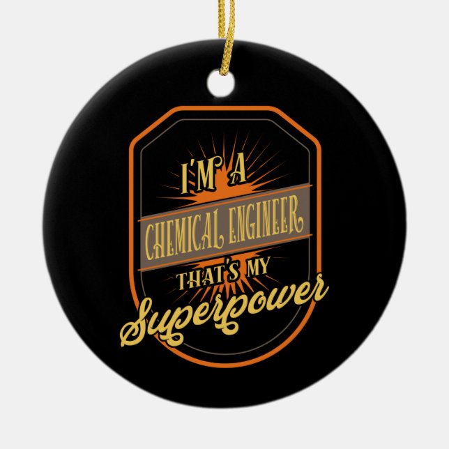 Chemical Engineer Chemical Engineering Keramik Ornament (Vorne)