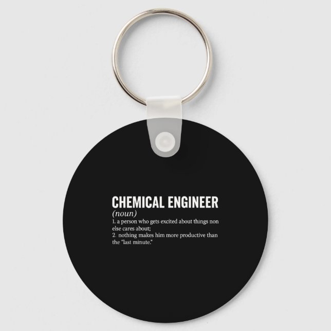 Chemical Engineer Profession Definition Engineerin Schlüsselanhänger (Vorderseite)