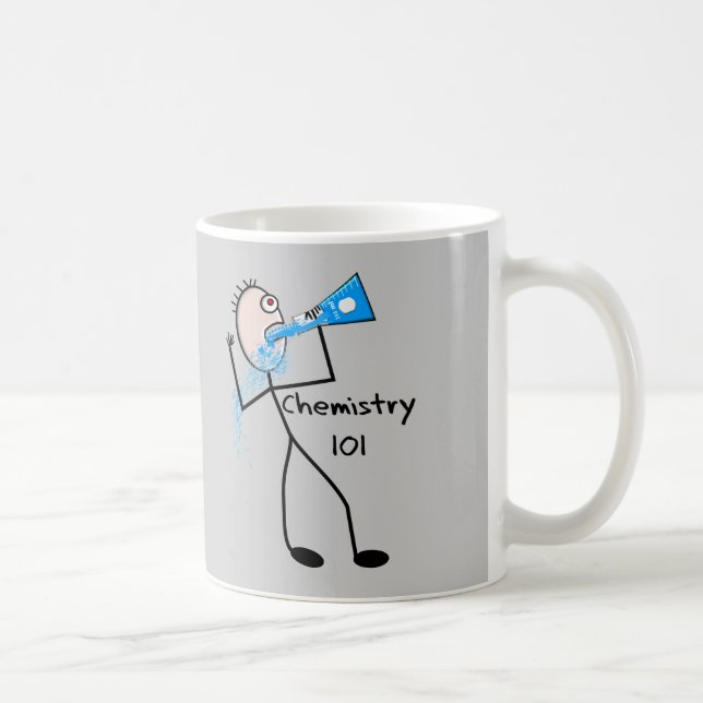 Chemie 101 Stickman Entwurfs-lustige Geschenke Kaffeetasse (Rechts)