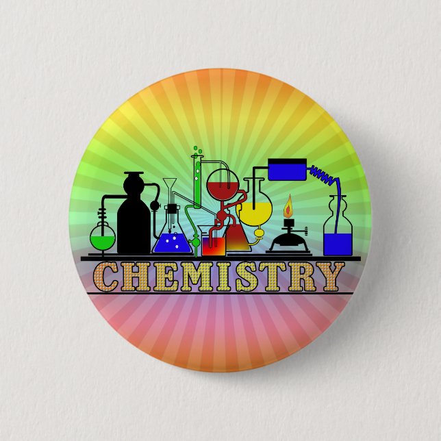 CHEMIE-BECHER-UND FLASCHEN-LOGO BUTTON (Vorderseite)