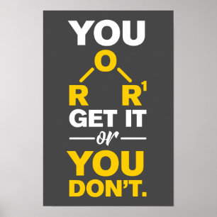 Chemie-Beutel Sie es oder Sie nicht Lehrer Poster
