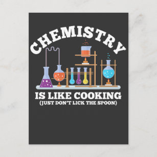 Chemie des naturwissenschaftlichen Chemie-Spaßes i Postkarte