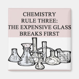 Chemie: die epensive Glasbrüche zuerst Magnet