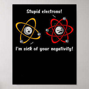 Chemie-Elektron-Negativitäts-lustiger Poster