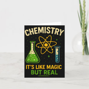 Chemie Es ist wie Magie Lustiger Chemie-Lehrer Karte