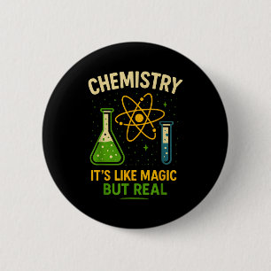 Chemie Es ist wie Magie Lustiger Chemie-Lehrer St Button
