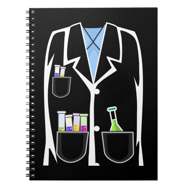 Chemie Halloween Funny Science Labrador Notizblock (Vorderseite)