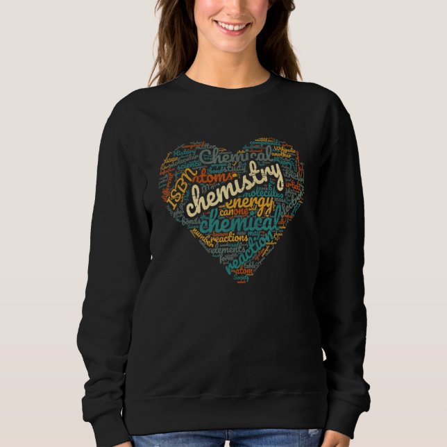 Chemie Herz für Chemie Sweatshirt (Vorderseite)