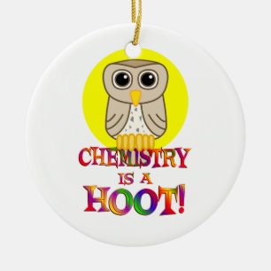 Chemie ist ein Schrei Keramikornament