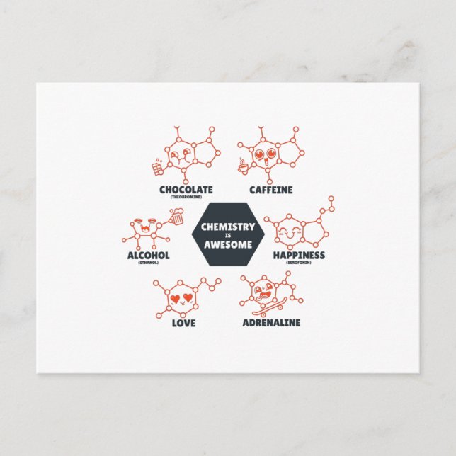 Chemie ist phantastisch postkarte (Vorderseite)